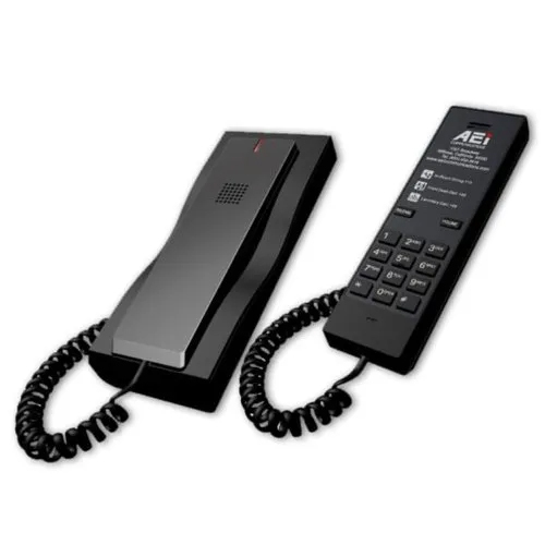 Aax-4100 Trimline Single-Line Telephone - Color: Black