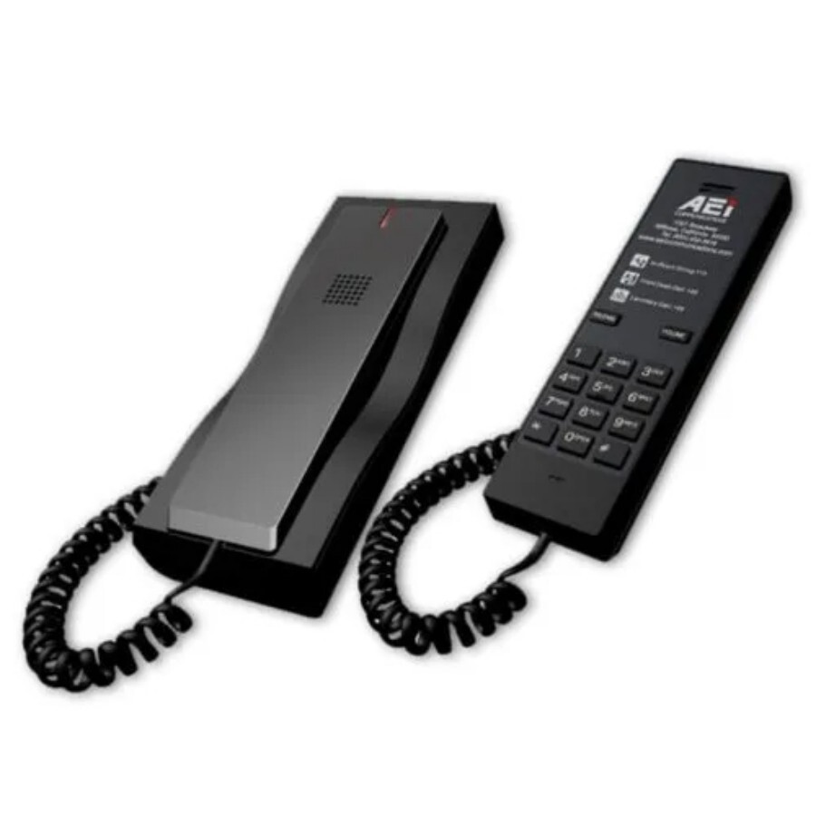 Aax-4100 Trimline Single-Line Telephone - Color: Black