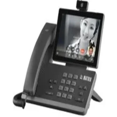 Matrix Sparsh Vp710 Smart Video Ip Deskphone - Color: Black
