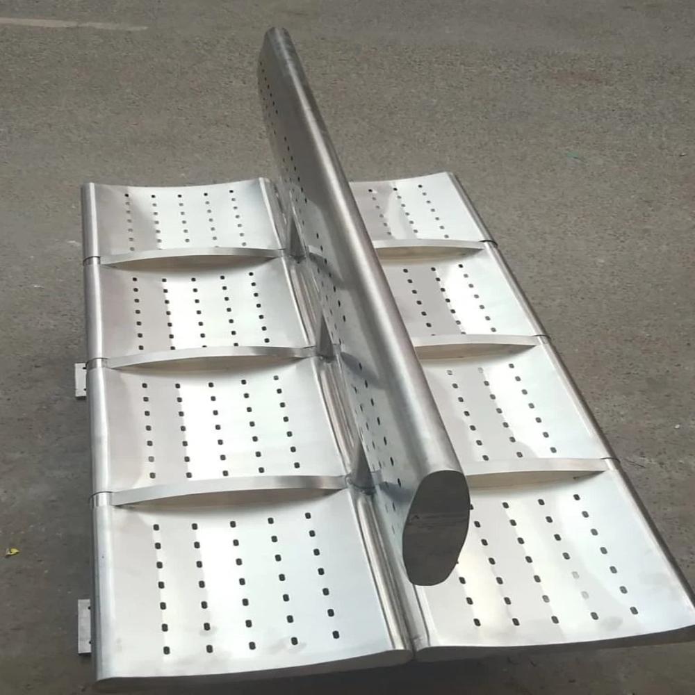 Double Sided Stainless Steel Bench - Design: Modern