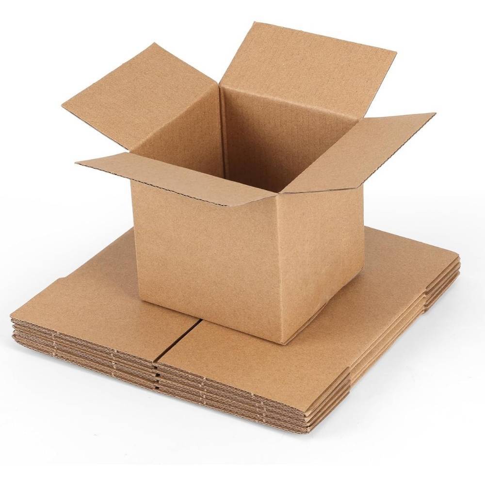 10x10x10 Inch 5 Ply Corrugated Carton Box - Color: Brown