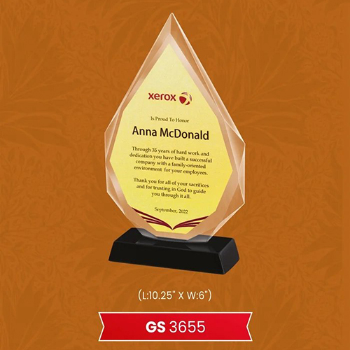 Glass Trophies - Color: Various Colors