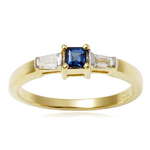 Sapphire Jewelry Gold Sapphire Jewellery 18K Yellow Gold Sapphire Diamond Jewellery Gender: Women'S