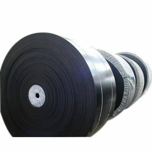 Rubber Elevator Conveyor Belt - Color: Black