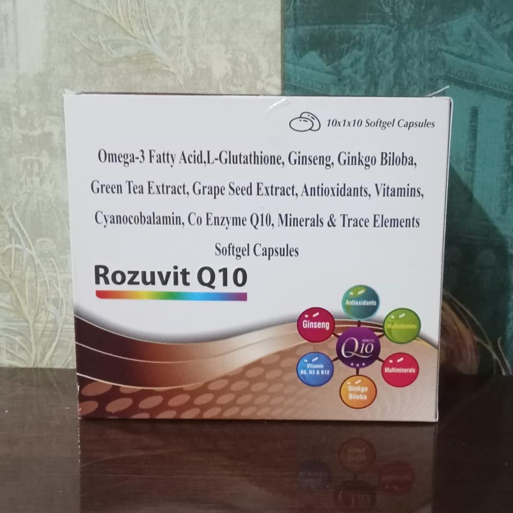 Rozuvit-q10 Capsule (Omega 3, Co-engyme Q10 And Multivitamin Capsule) - Drug Type: General Medicines