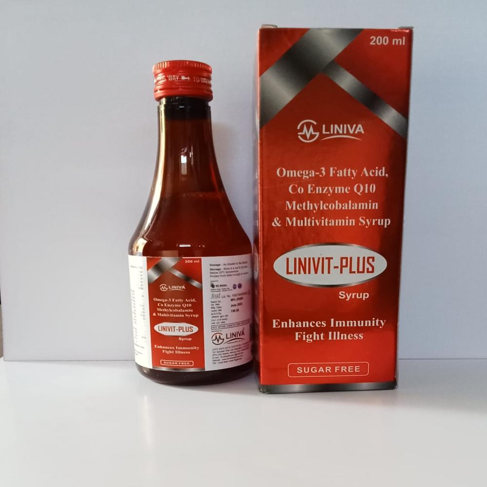 Linivt Plus Syrup (Omega 3 and Coengyme Q10 multivitamin Syrup)