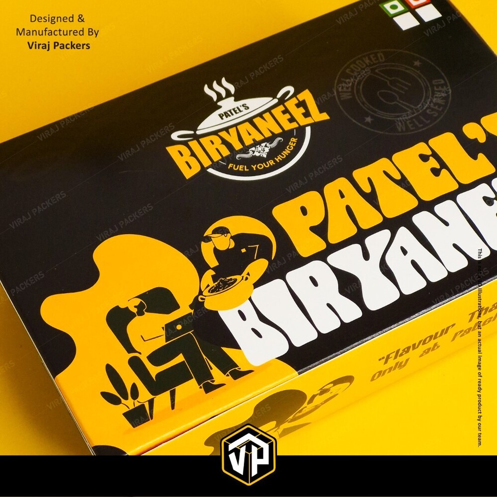 Customized Biryani Box - Coating Type: White Coating