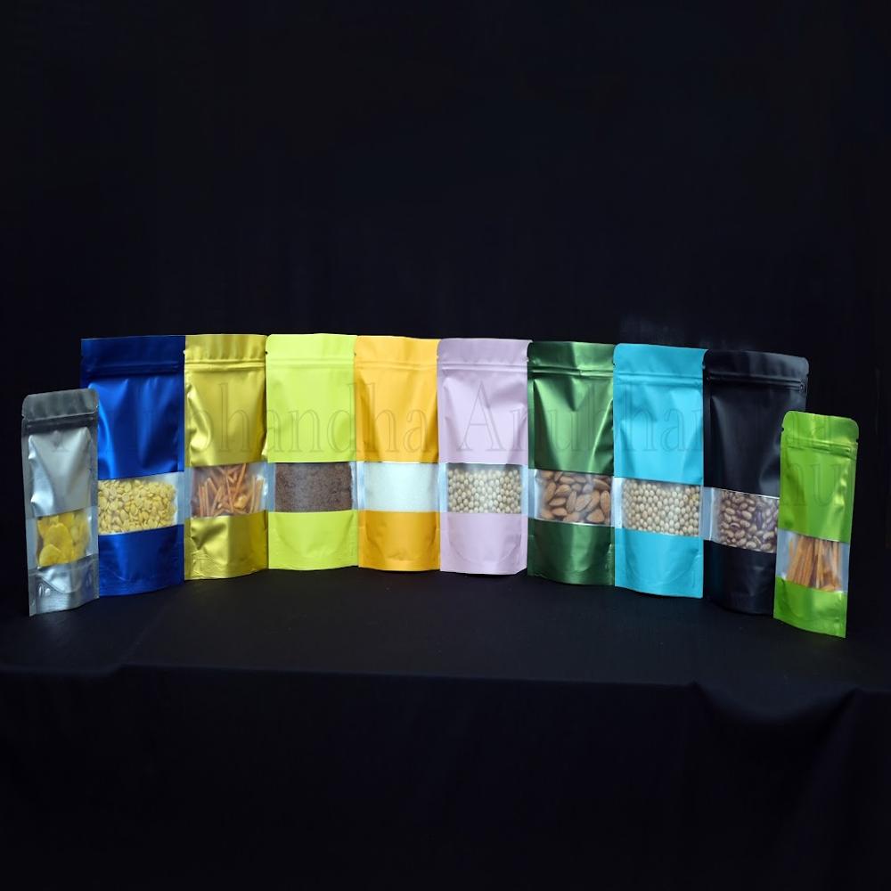 Standup Zip Up Pouch - Color: White