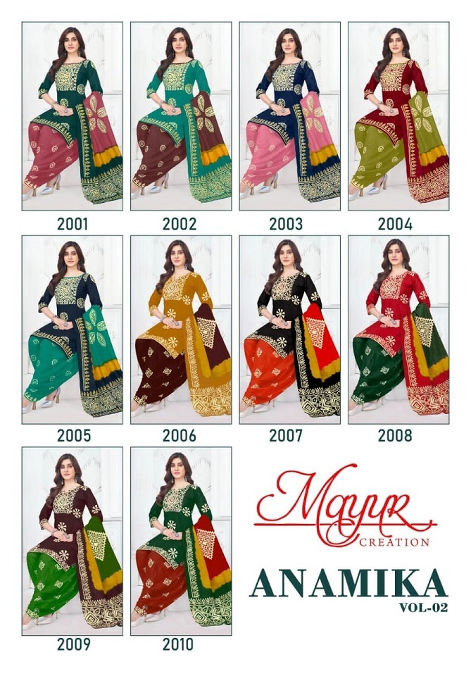 Mayur Anamika Vol-2  Dress Material