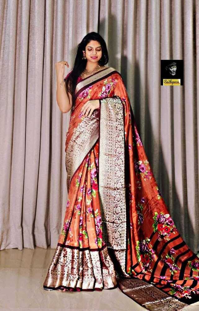 KALAMKARI HEAVY  SILK SAREE