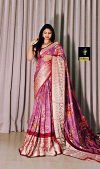 KALAMKARI HEAVY  SILK SAREE