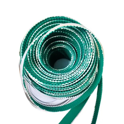 PVC Timing Conveyor Belt - PVC Material, Green Color | Wear Resistant, Oil Resistant, Designed for Smooth Industrial Operations