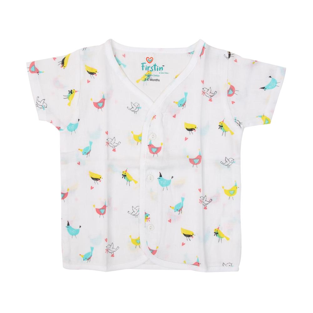 Organic Cotton Muslin Ptinted Printed Jabla H/S