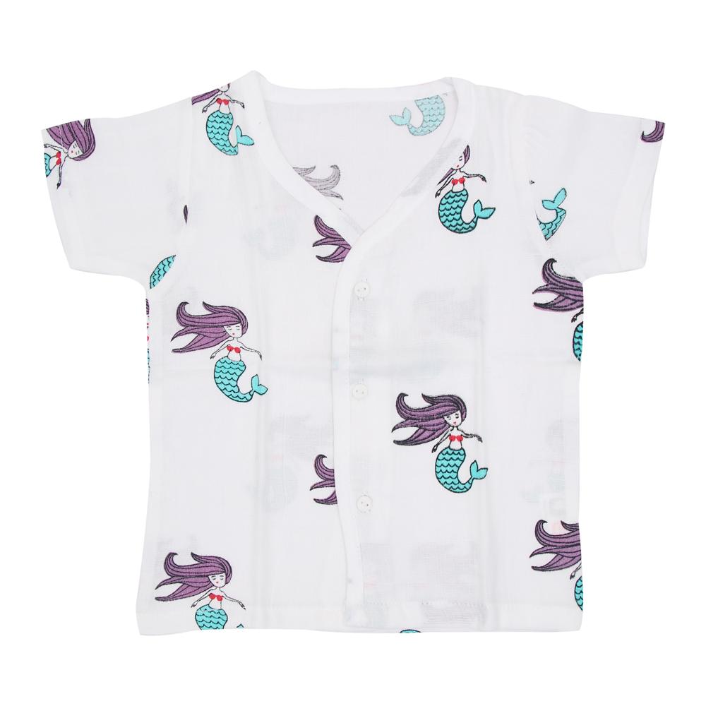 Organic Cotton Muslin Ptinted Printed Jabla H/S