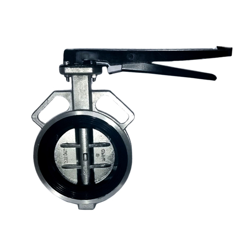 Manual Butterfly Valve - Color: Black & Silver
