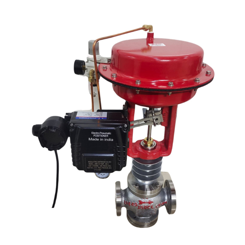 Globe Type Control Valve - Color: Red & Black