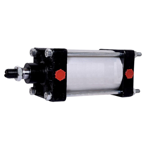 Pneumatic Cylinder - Color: Black & White
