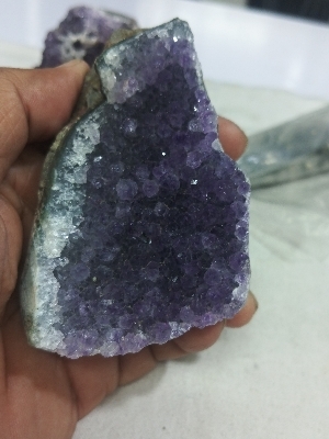 Amethyst Cluster Geode - Color: Purple
