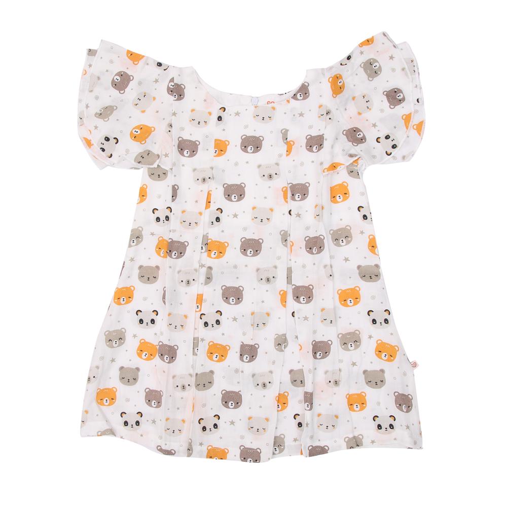 Organic Cotton Butterfly Sleeve Frock