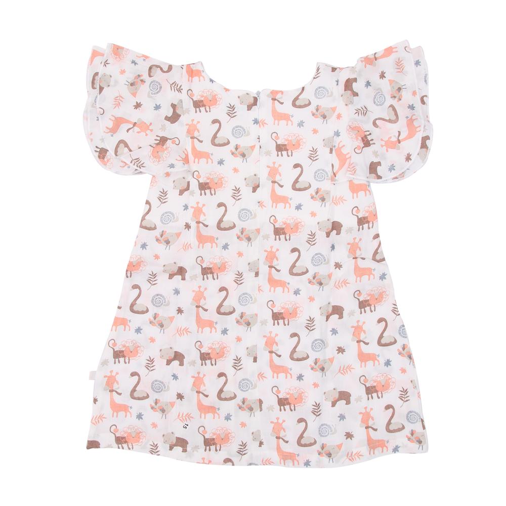 Organic Cotton Butterfly Sleeve Frock