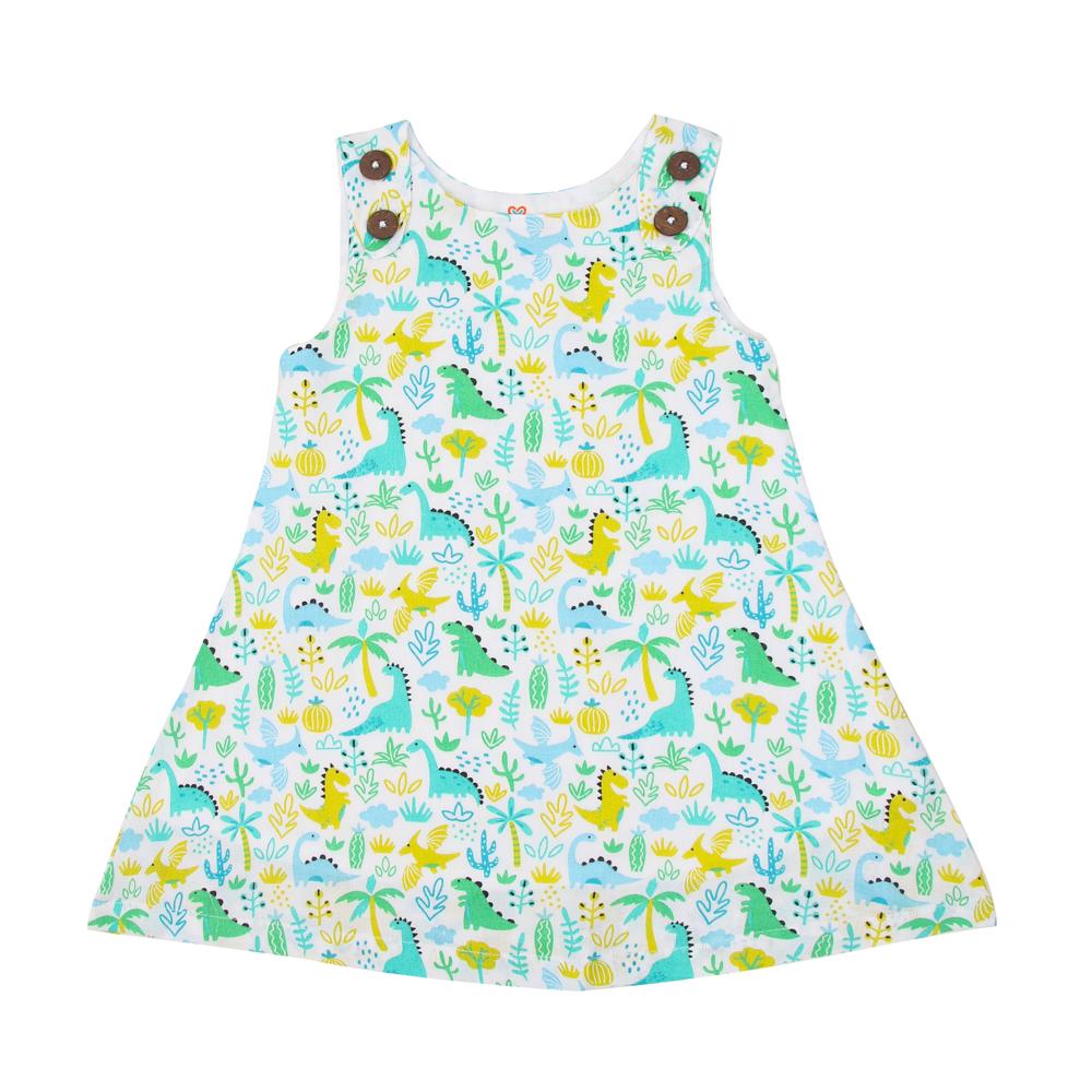 Organic Cotton Shoulder Button Frock