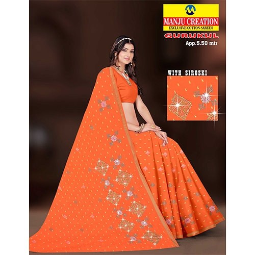 Gurukul Cotton Saree