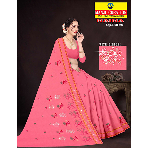 Naina Cotton Saree - Feature: Washable