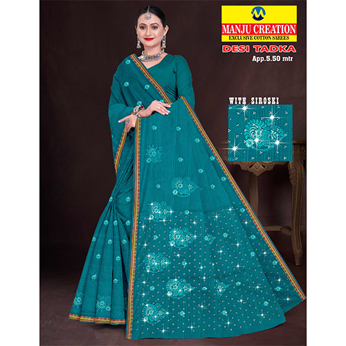 Desi Tadka Cotton Saree