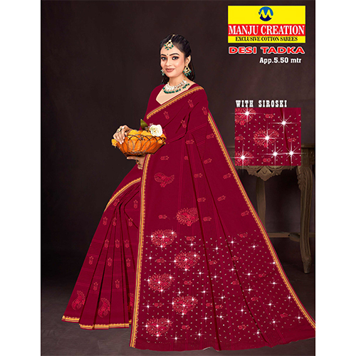 Desi Tadka Cotton Saree
