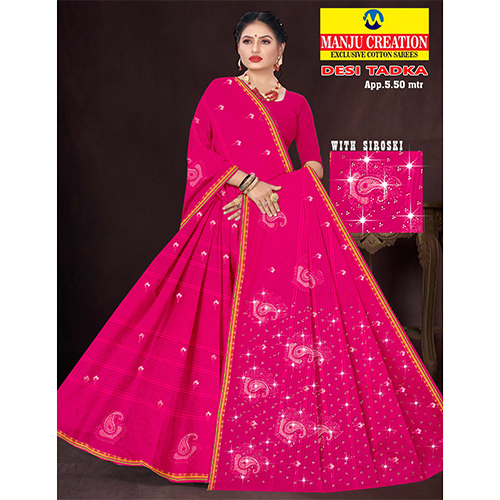 Desi Tadka Cotton Saree