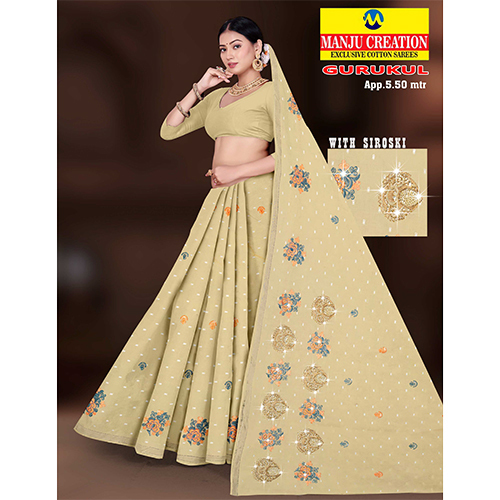Gurukul Cotton Saree