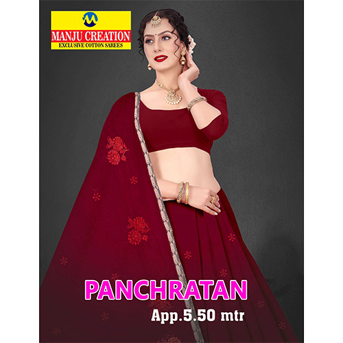 Panchratan Cotton Saree