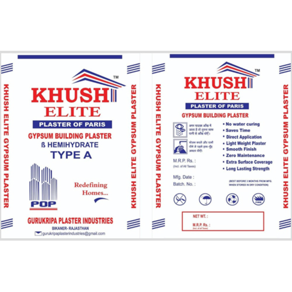 Khusi Elite Plaster Of Paris - Application: Construction