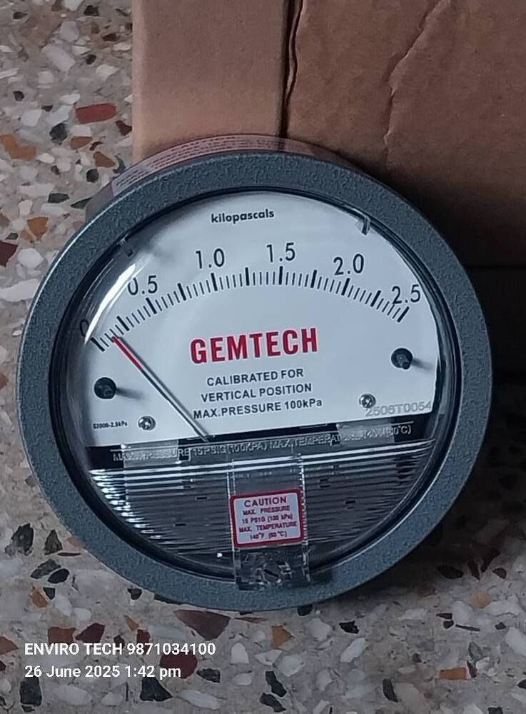 GEMTECH Differential Pressure Gauge Distributor From Meerut Uttar Pradesh