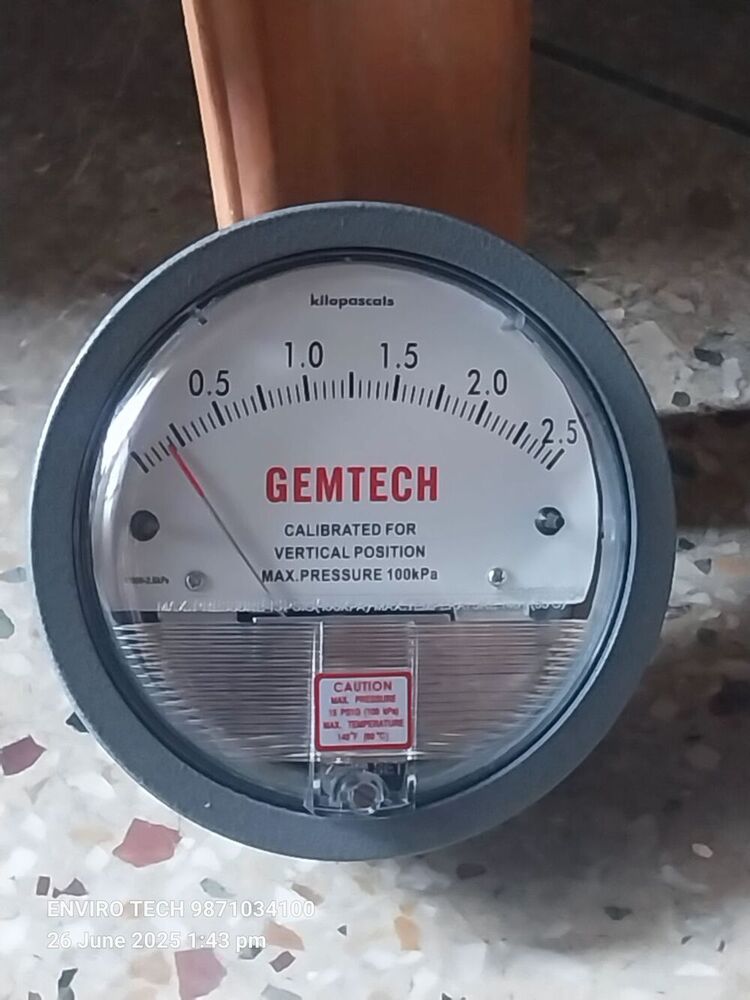 GEMTECH Differential Pressure Gauge Distributor From Meerut Uttar Pradesh