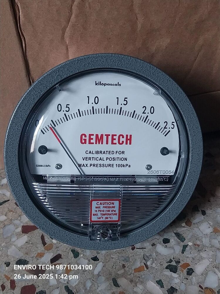 GEMTECH Differential Pressure Gauge Distributor From Patna Bihar
