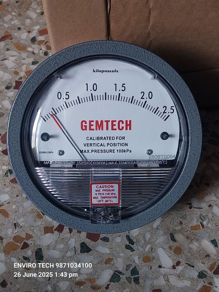 GEMTECH Differential Pressure Gauge Distributor From Patna Bihar