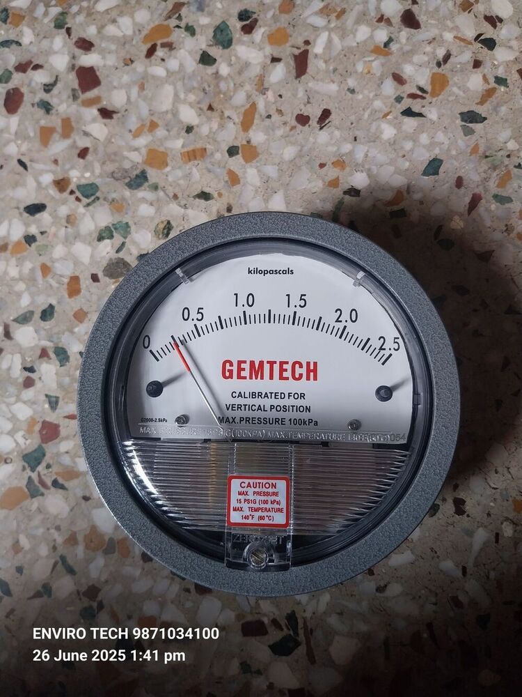 GEMTECH Differential Pressure Gauge Distributor From Unnao Uttar Pradesh