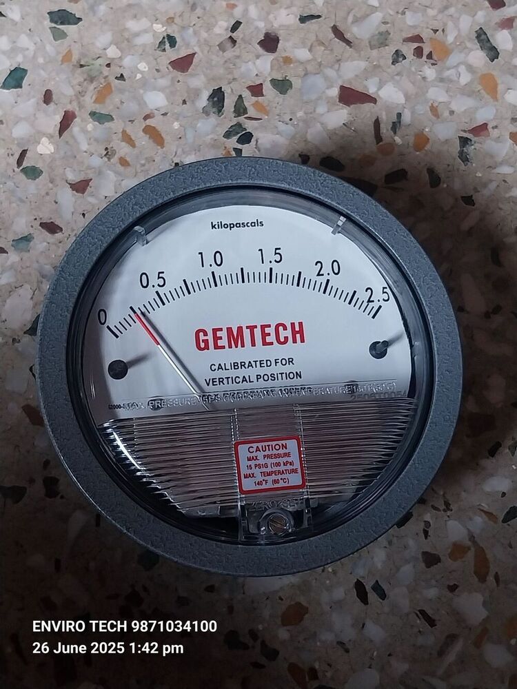 GEMTECH Differential Pressure Gauge Distributor From Unnao Uttar Pradesh