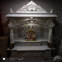 Devotional Marble Temple with Traditional Touch