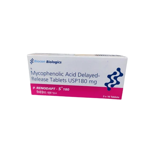 180mg Mycophenolic Acid Delayed Release Tablets
