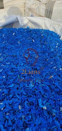 HDPE 200ltr drum regrind blue scrap