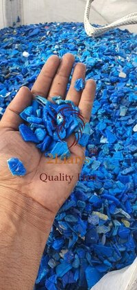 HDPE 200ltr drum regrind blue scrap
