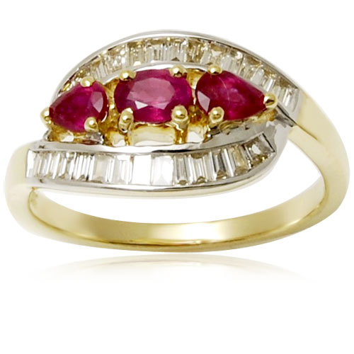 Buggets Diamond Jewellery Ruby Diamond Jewellery Diamond Ruby Gold Jewellery  Gender: Women'S