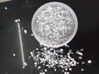 clear glass chips with white marble mix chips texture used in terrazzo chips glooring