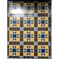 Branded Multicolor Moroccan Decorative Tiles, Size 1x1 Feet(300x300 mm),10MM