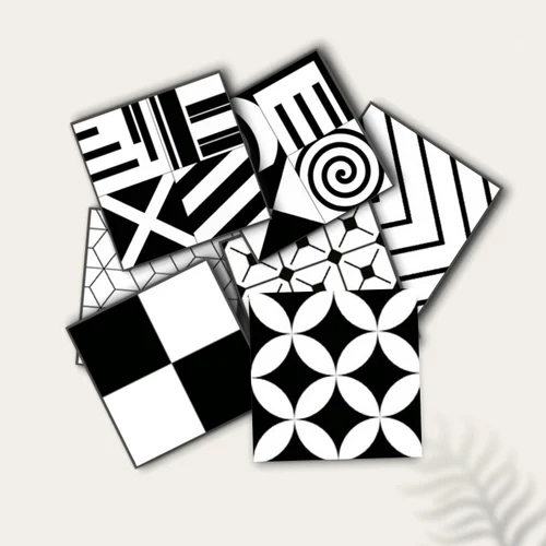 Black And White Moroccan Tile