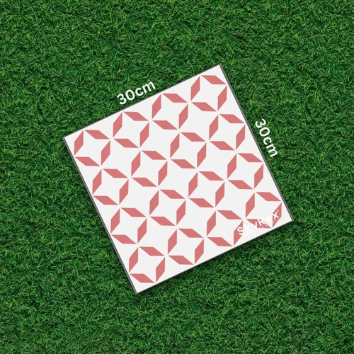 Ceramic white Moroccan Floor and Wall Tile (300x300mm, Matt)