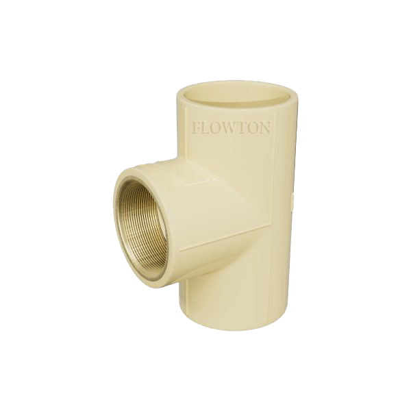 Tee Brass Insert - Cpvc Material, Reducing Tee Shape | Ansi Compliance, Hot Rolled Technique, High Working Pressure, Warranty Included