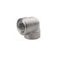 Forged 90 Degree Pipe Elbow - Color: Silver